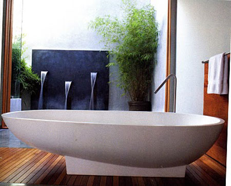 Фото Интерьер ванной комнаты в морском стиле, картинка