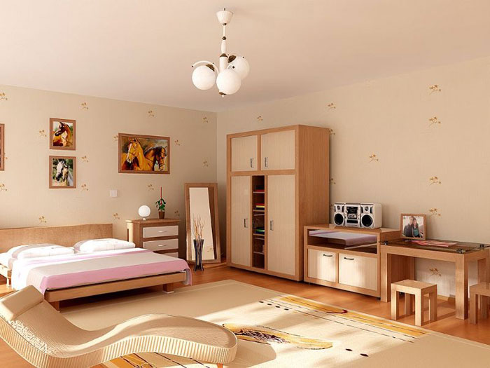 Фото Дизайн спальни в пастельных тонах, картинка