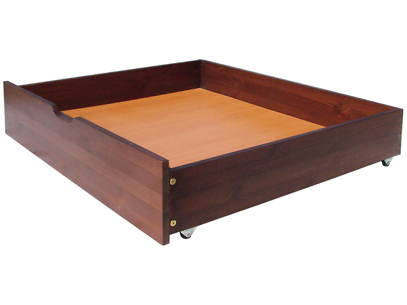 Подкроватный ящик для вещей, сделанный из дерева