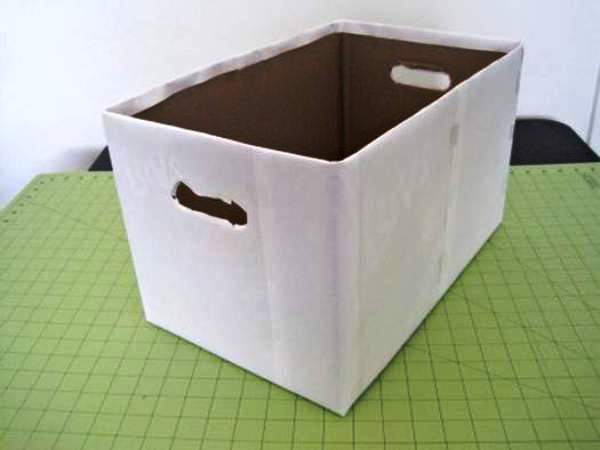 Мастер-класс по созданию картонной коробки для белья. Шаг 2