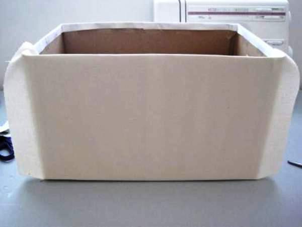 Мастер-класс по созданию картонной коробки для белья. Шаг 9