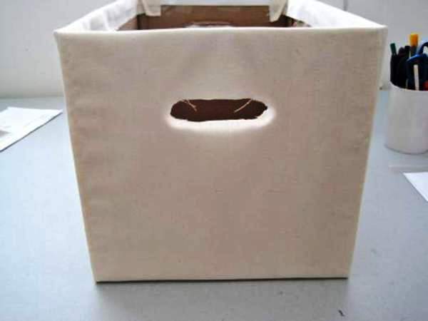 Мастер-класс по созданию картонной коробки для белья. Шаг 16