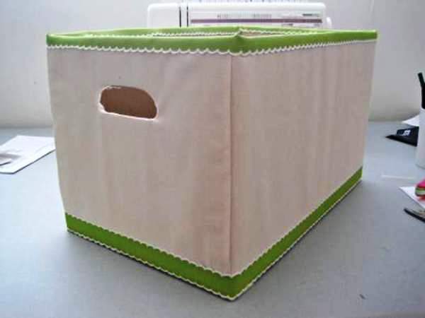 Мастер-класс по созданию картонной коробки для белья. Шаг 26