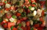 Рецепт Салат из баклажанов с помидорами