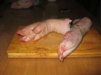 Рецепт Свиные ножки в мясном студне