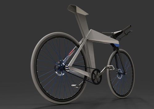 Городской велосипед в стиле оригами