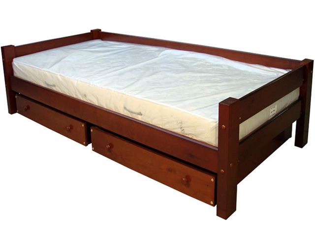 Односпальная кровать с выдвижными ящиками
