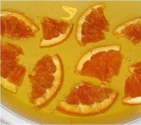 Апельсиновые дольки в геле