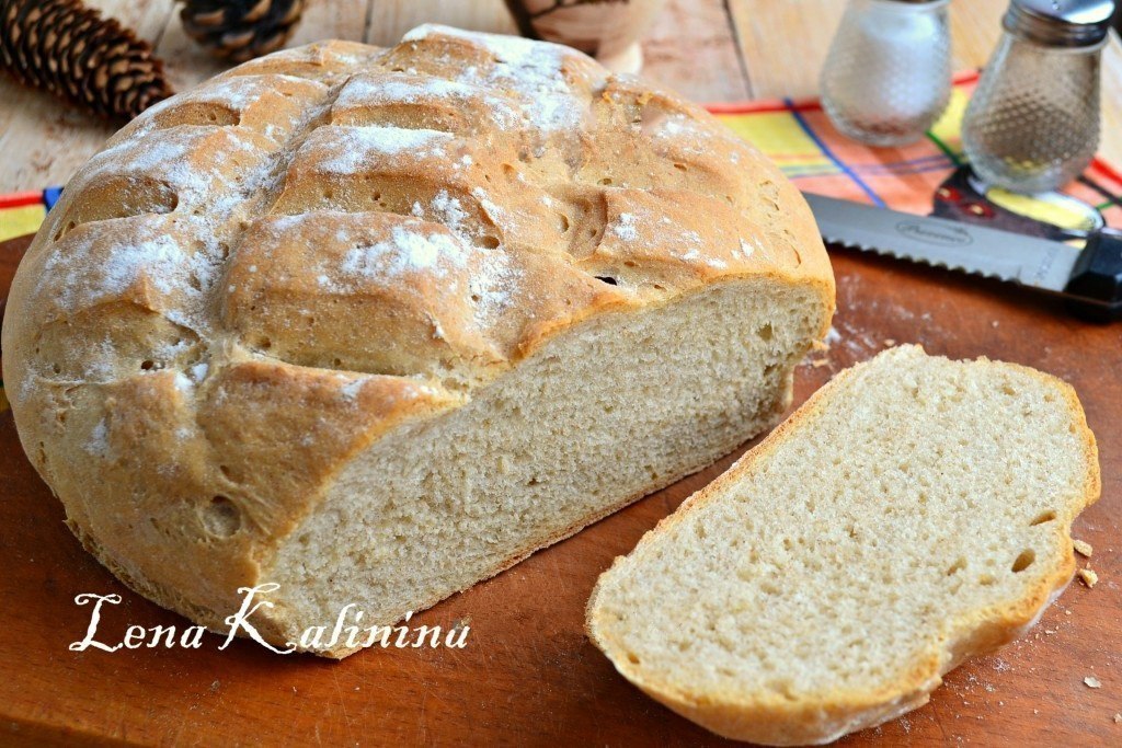 Ржано-пшеничный хлеб в духовке